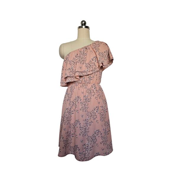 LUSH NWT Ruffle One-Shoulder Dress, Sz S, PTP: 15in - Picture 1 of 5